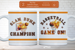 Basketball Mug Wrap Sublimation Basketball Dame on Quote png Product Image 1