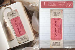 Book Club Ticket Bookmark png Rom-com Reading Genre Ticket Product Image 1