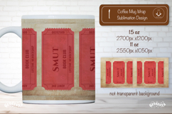 Book Club Ticket Mug Wraps PNG Bookish Library Sublimation Product Image 1