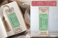 Book Club Ticket Bookmark png Reading Genre Ticket png Product Image 1