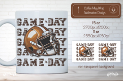 American Football Mug Wrap Sublimation Game day png Product Image 1