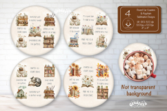 Book lover Quote round coaster sublimation Book Keychain Product Image 1