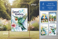Summer Spring Garden flag png Garden Quote sublimation png Product Image 1