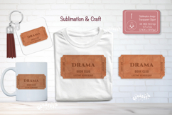 Book Club Ticket Sublimation Drama Reading Genre Ticket png Product Image 1