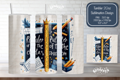 Back to school Teacher Tumbler Wrap png School bus design Product Image 1