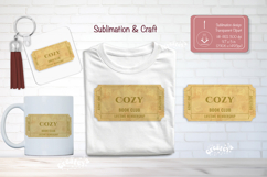 Book Club Ticket Sublimation Cozy Reading Genre Tickets png Product Image 1