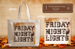 Football Quote Tote Bag Sublimation Vintage Game day png Product Image 1