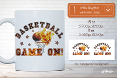 Basketball Mug Wrap Sublimation Basketball quote png Product Image 1
