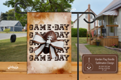 Football Garden Flag PNG Game day Football Yard Sign design Product Image 1