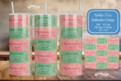 Book club Ticket tumbler wrap Reading Genre Sublimation png Product Image 1