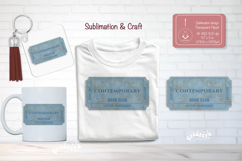Book Club Ticket Sublimation Reading Genre Ticket png Product Image 1