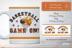 Basketball Mug Wrap Sublimation Basketball Game on quote png Product Image 1