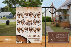 Football Garden Flag PNG American Football Yard Sign design Product Image 1