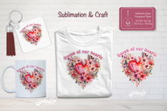 Mother’s Day Floral Heart PNG Clipart Sublimation mom quote Product Image 1