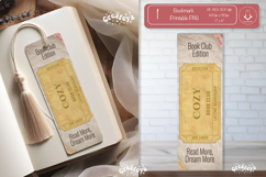 Book Club Ticket Bookmark png Cozy Reading Genre Ticket png Product Image 1