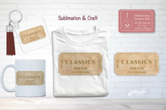 Book Club Ticket Sublimation Classics Reading Genre Ticket Product Image 1