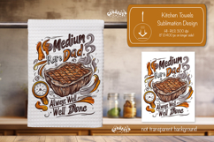 BBQ Kitchen Towel Sublimation Funny Grill Quotes Fathers Day Product Image 1