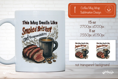 Funny Dad quote BBQ Grill Master Mug Wrap Grill quote Product Image 1