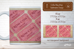 Book Club Ticket Mug Wraps PNG Bookish Library Sublimation Product Image 1