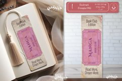Book Club Ticket Bookmark png Manga Reading Genre Ticket png Product Image 1