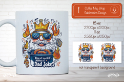 Funny Dad quote BBQ Grill Master Mug Wrap Sarcastic Dad Joke Product Image 1