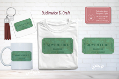 Book Club Ticket Sublimation Adventure Reading Genre Ticket Product Image 1