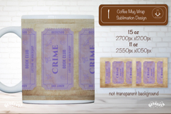Book Club Ticket Mug Wraps PNG Bookish Library Sublimation Product Image 1
