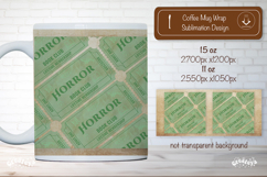 Book Club Ticket Mug Wraps PNG Bookish Library Sublimation Product Image 1