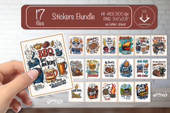 Funny Dad BBQ Sticker Bundle Grill Master Sarcastic Dad Joke Product Image 1