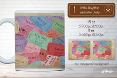 Book Club Ticket Mug Wraps PNG Bookish Library Sublimation Product Image 1