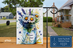Summer Garden flag png Spring yard sign Wild Flower png Product Image 1