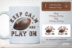 American Football Mug Wrap Sublimation Football quote png Product Image 1
