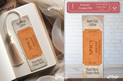 Book Club Ticket Bookmark png Spicy Reading Genre Ticket png Product Image 1