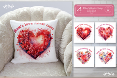 Mothers day Pillow case sublimation Mom Love throw pillow Product Image 1