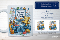 Teacher Appreciation Mug School Sublimation Funny Quote png Product Image 1