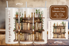 Book tumbler PNG Book lover Quote tumbler Wrap 20 oz Product Image 1