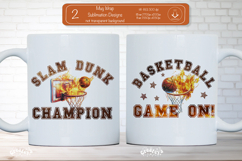 Basketball Mug Wrap Sublimation Basketball Game on Quote png Product Image 1