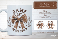 American Football Mug Wrap Sublimation Football Game day png Product Image 1