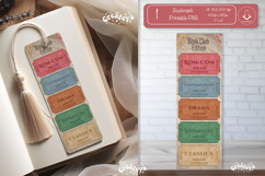 Book Club Ticket Bookmark printable Reading Genre Tickets Product Image 1