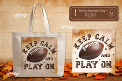 Football Quote Tote Bag Sublimation Vintage Game day png Product Image 1