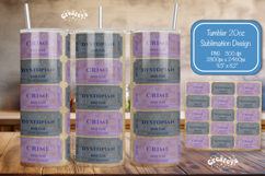 Book club Ticket tumbler wrap Reading Genre Sublimation png Product Image 1