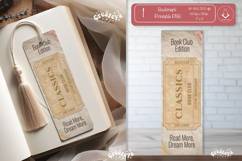 Book Club Ticket Bookmark png Classics Reading Genre Ticket Product Image 1