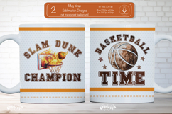 Basketball Mug Wrap Sublimation Basketball Time Quote png Product Image 1