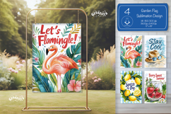 Summer Garden flag png Beach yard sign Quote sublimation png Product Image 1