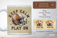 American Football Mug Wrap Sublimation Football quote png Product Image 1