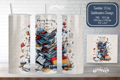 Funny Teacher Tumbler Wrap PNG Back to School Quote Product Image 1