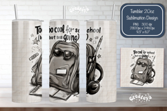 Back to School Funny Teacher Tumbler Wrap Black and white Product Image 1