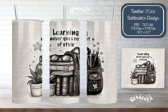 Funny Teacher Tumbler Wrap PNG Back to School Quote Product Image 1