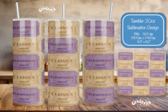 Book club Ticket tumbler wrap Reading Genre Sublimation png Product Image 1
