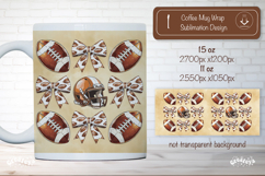 American Football Mug Wrap Sublimation Football helmet png Product Image 1